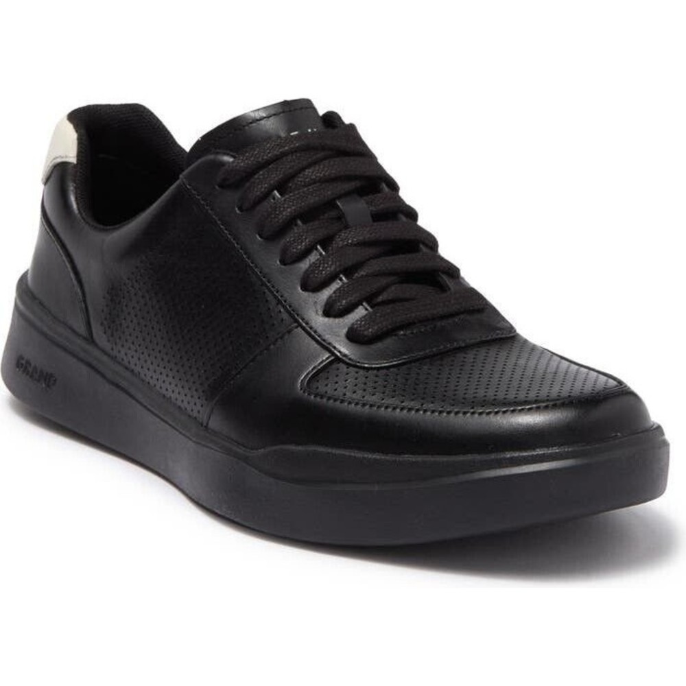 Cole Haan Grand Crosscourt Modern Perforated Black Sneaker leather 11 w wide Men